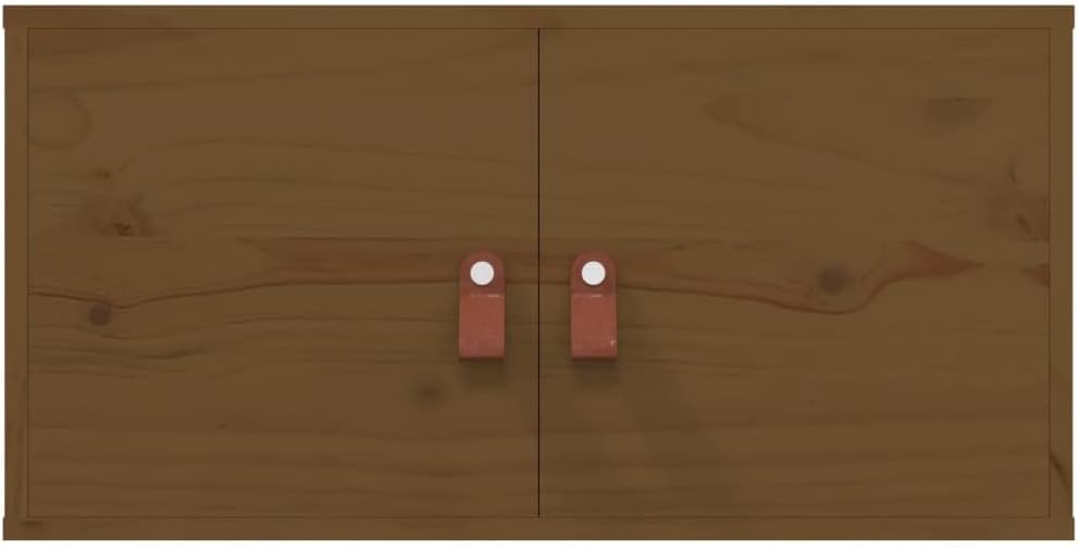 WIFESE 60x30x30 cm 2 Stück Wandschrank TV Schrank mit 2 Türen Hängeschrank Bücherregal Schweberegal