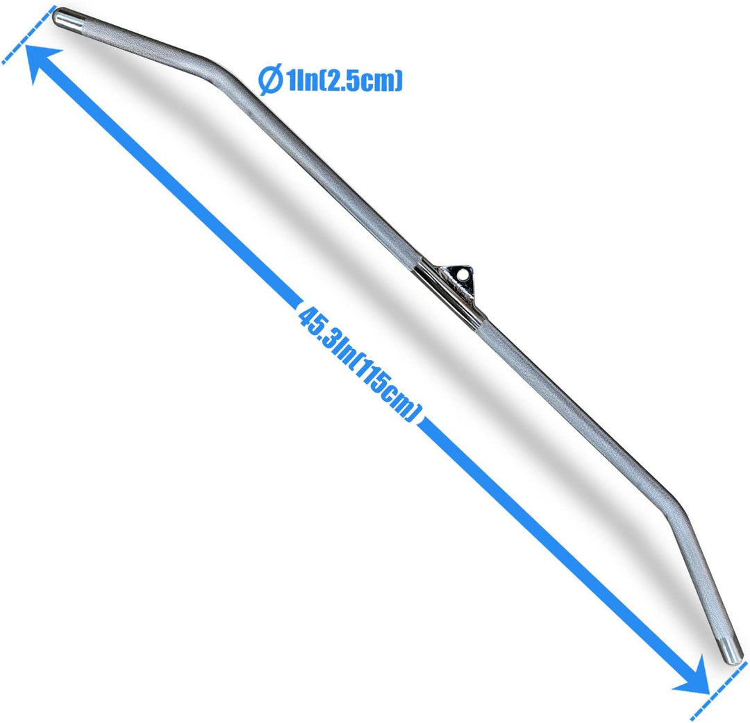 MARSAFIT LAT Pulldown Bar for Cable Machine, LAT Pulldown Attachments Massive Stange 114.4 cm, Massi