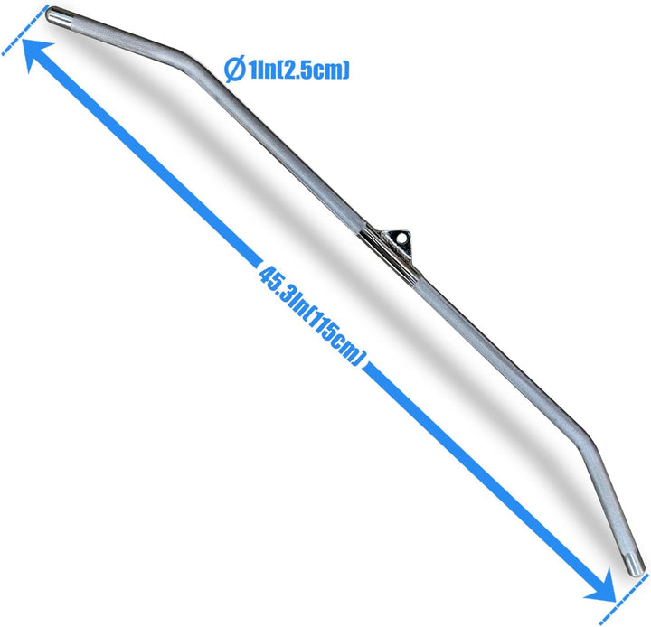 MARSAFIT LAT Pulldown Bar for Cable Machine, LAT Pulldown Attachments Massive Stange 114.4 cm, Massi