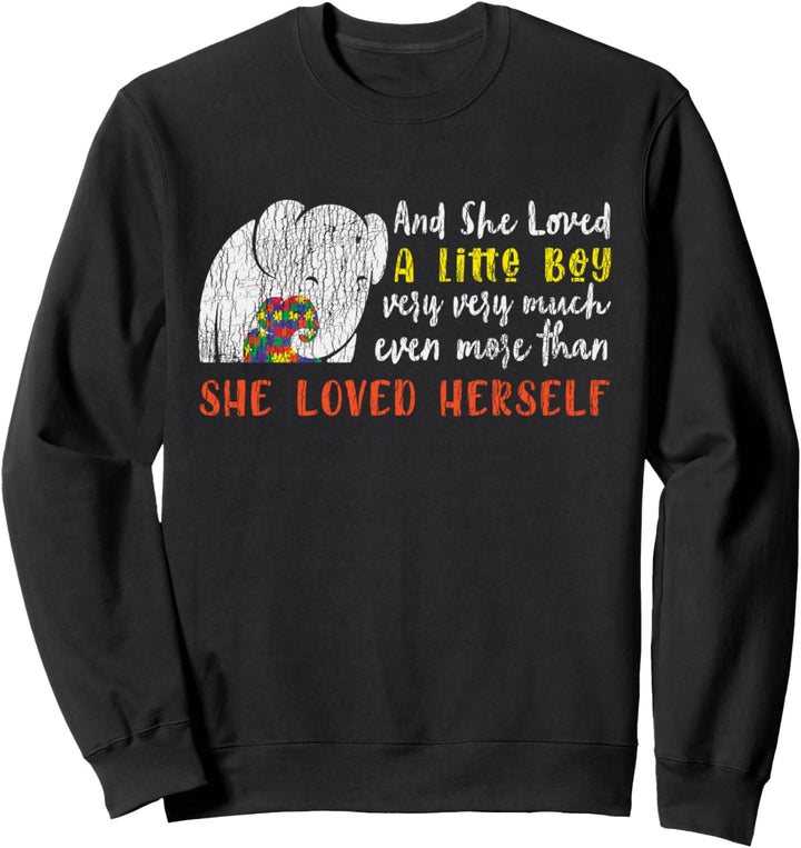 Autismusbewusstsein Ein Kleiner Junge Autistische Sweatshirt