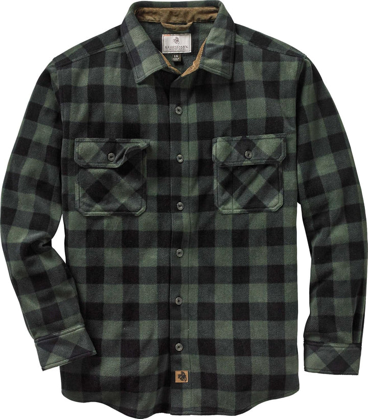 Legendary Whitetails Navigator Fleece-Herrenhemd mit Knopfleiste M Grün, M Grün