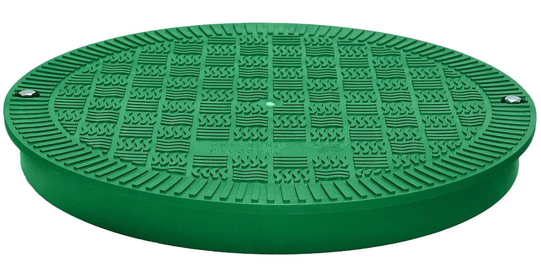 BABYLONPLAST Schachtabdeckung, Kanaldeckel, DN400, Kunststoff Schachtdeckel 15 kN - Passend für Ø400
