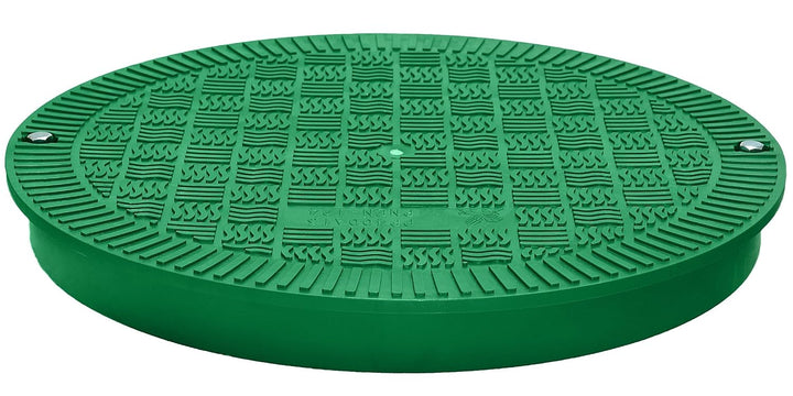 BABYLONPLAST Schachtabdeckung, Kanaldeckel, DN400, Kunststoff Schachtdeckel 15 kN - Passend für Ø400