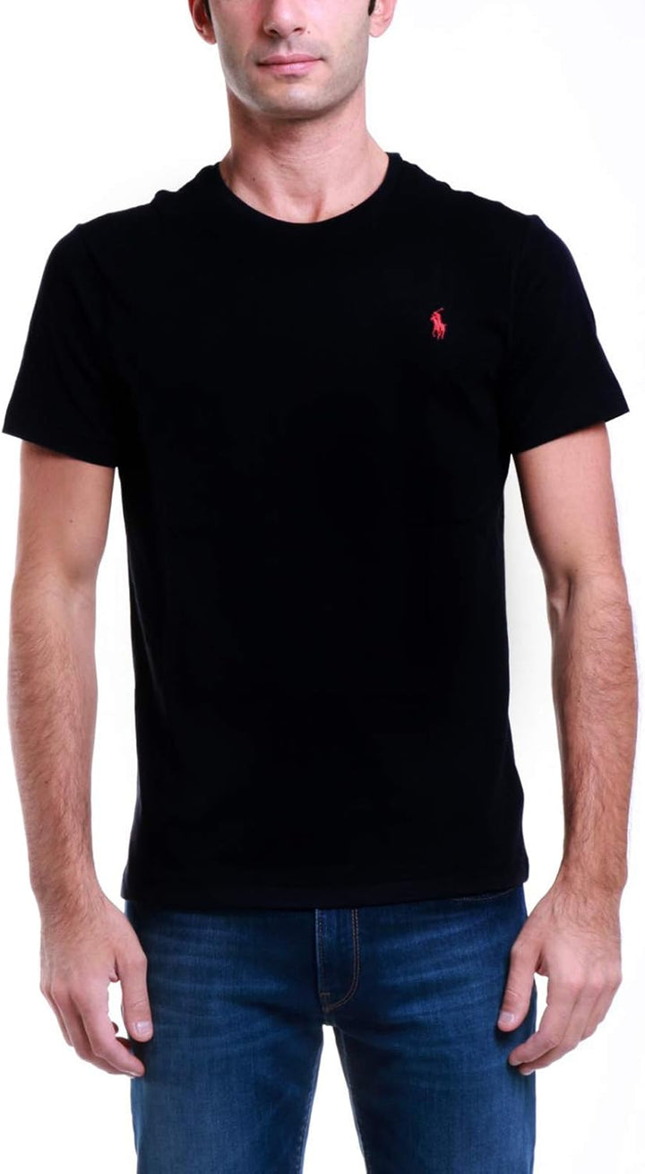 Polo Ralph Lauren Mens Crew Neck Big Pony T-Shirt XL Schwarz (Rl Black A0060), XL Schwarz (Rl Black