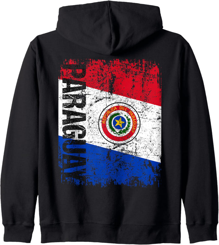PARAGUAY Flagge Damen Herren Kinder PARAGUAY Kapuzenjacke