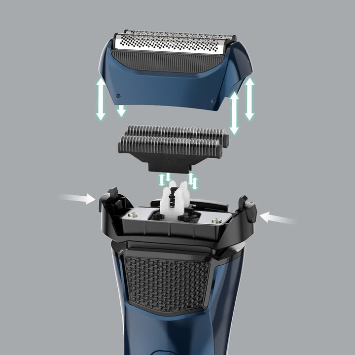 Ersatzscherkopf für elektrische Rasierer der Series 609 (Blau), Blau