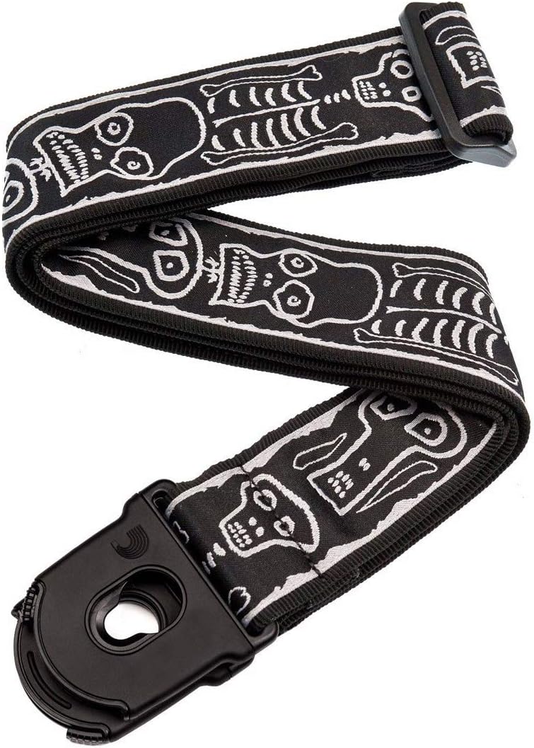 Planet Waves 50PLJS01 Gewebegurt Nylongewebe Joe Satriani Collection Skulls n&