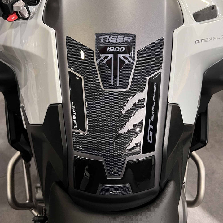labelbike - 3D Aufkleber Kit für Motorrad-Tankpadschutz kompatibel mit Triumph Tiger 1200 GT Explore