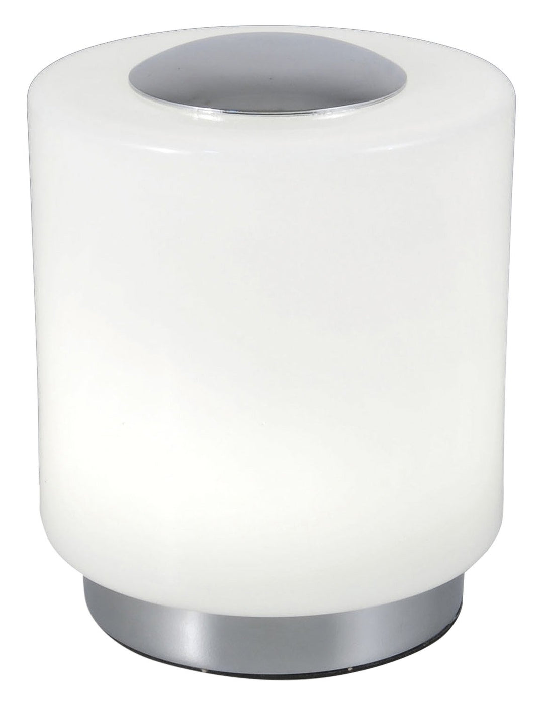 FABAS Tischleuchte inklusive eingebauten 8 W LED, EEK A+, Durchmesser 14 x 10 cm, chrom / weiss 3257