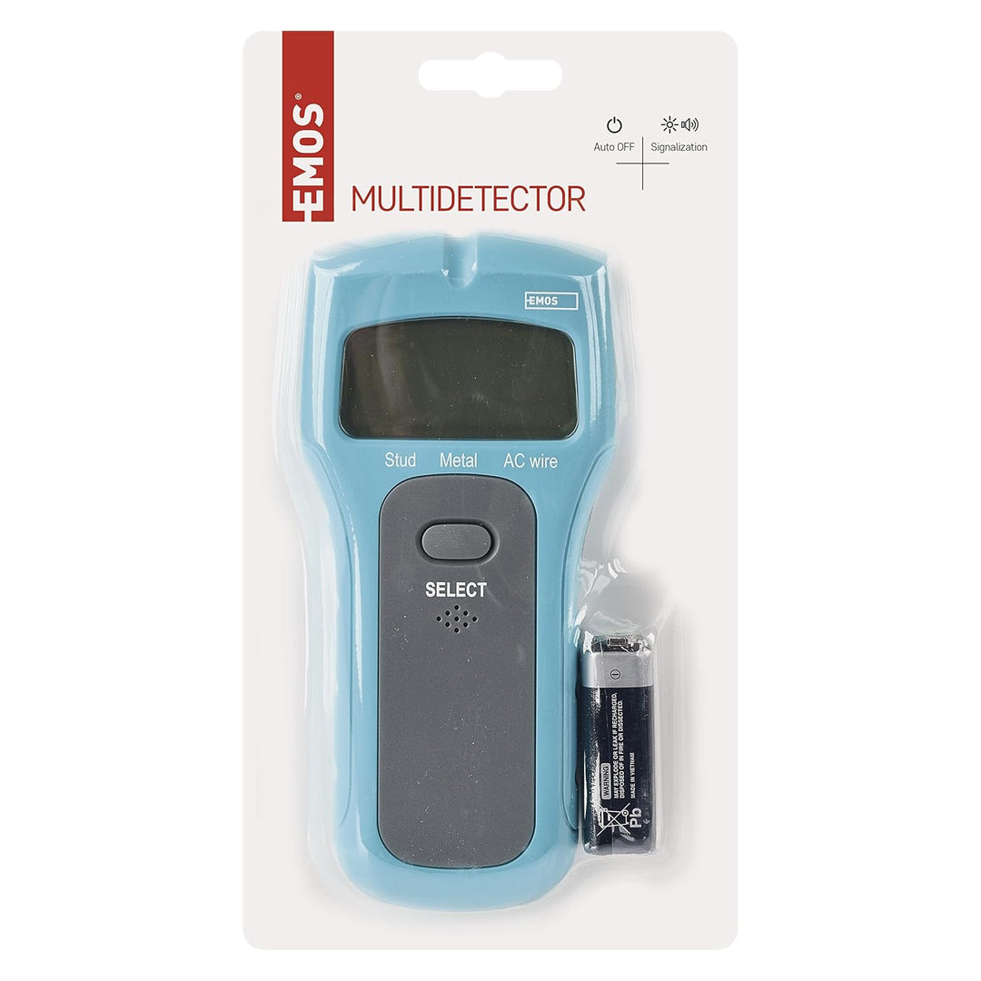 EMOS M0501 Multidetektor, Leitungssucher, multifunktionales Ortungsgerät, Detektionsgerät für Holz,