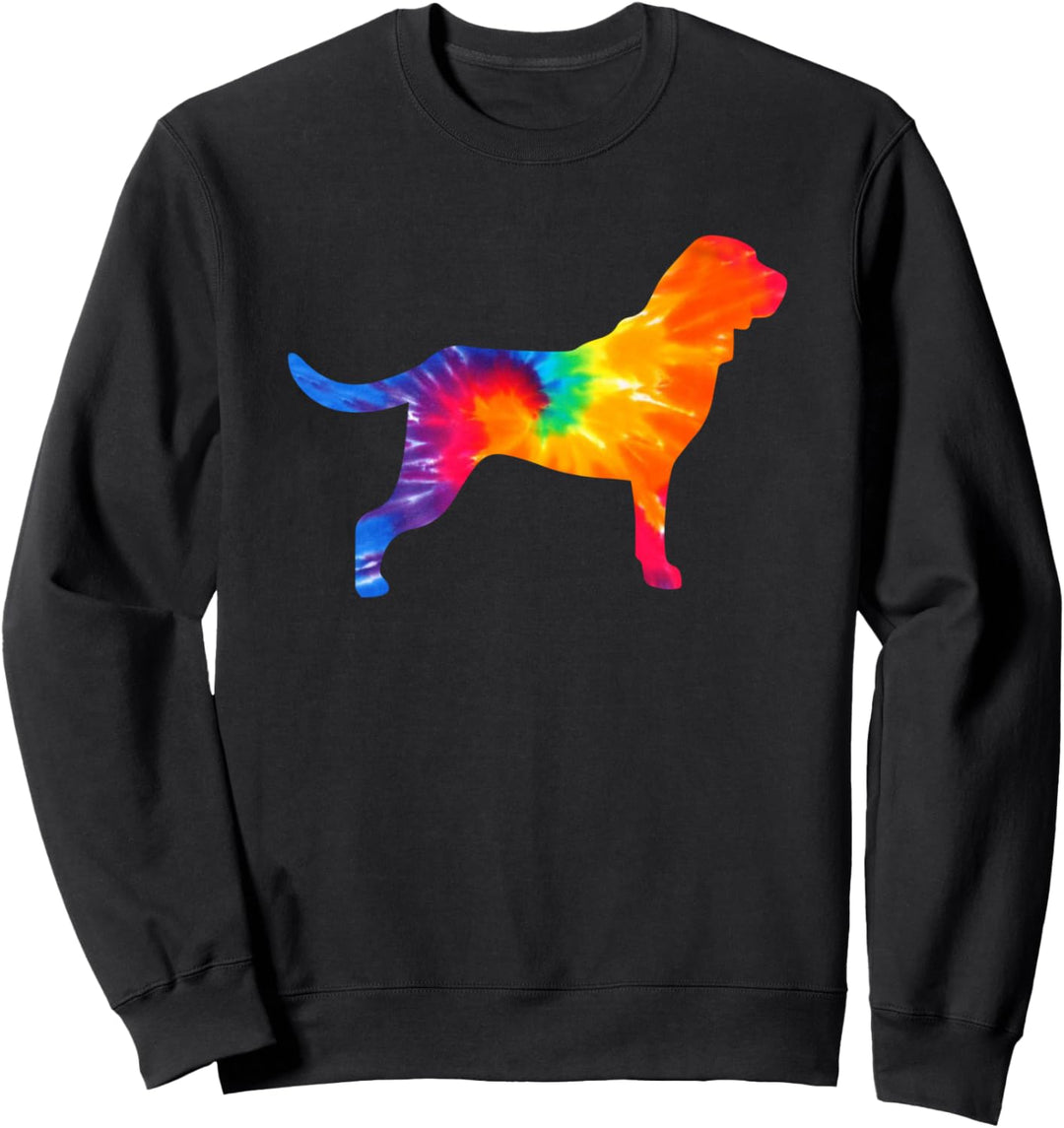 Bloodhound Tie Dye Hund Mom Dad Pet Lover Niedlich Sweatshirt