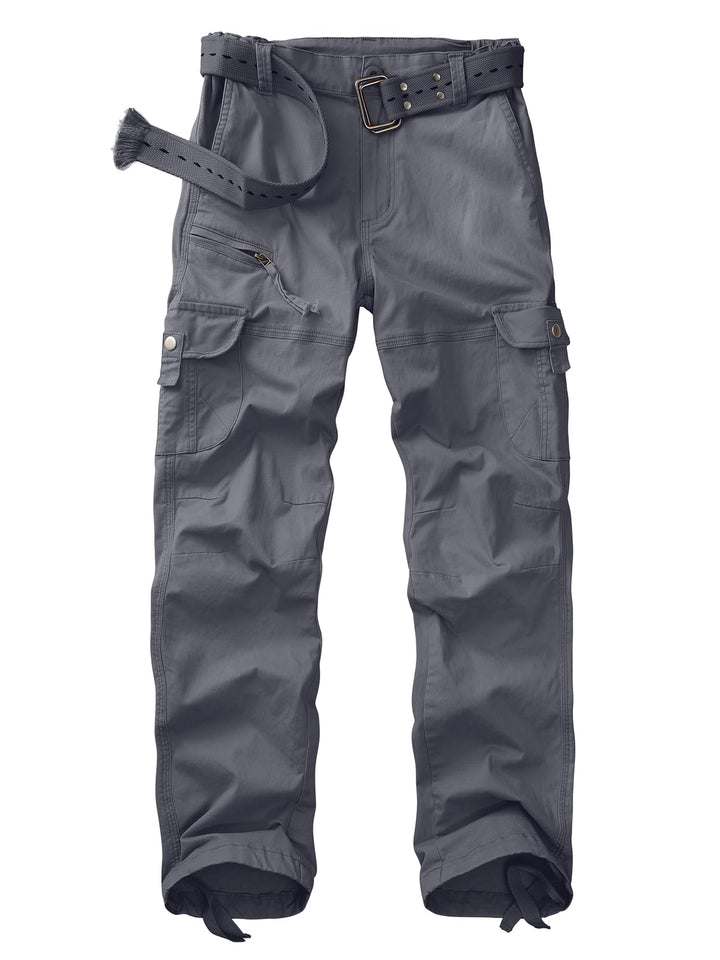 Cargohose Damen Hosen Multi Taschen Wanderhose Outdoorhose Baumwolle Arbeitshose Jogginghose Relaxed