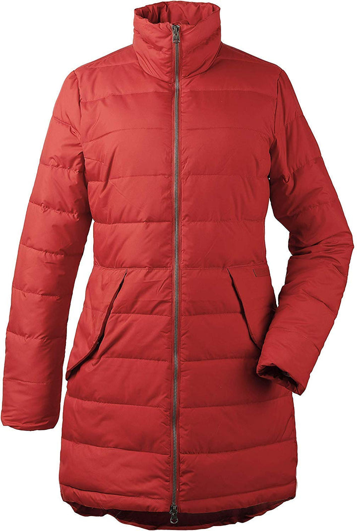 Didriksons 1913 Damen Steppjacke Hildur mit hohem Kragen Ember red, 40