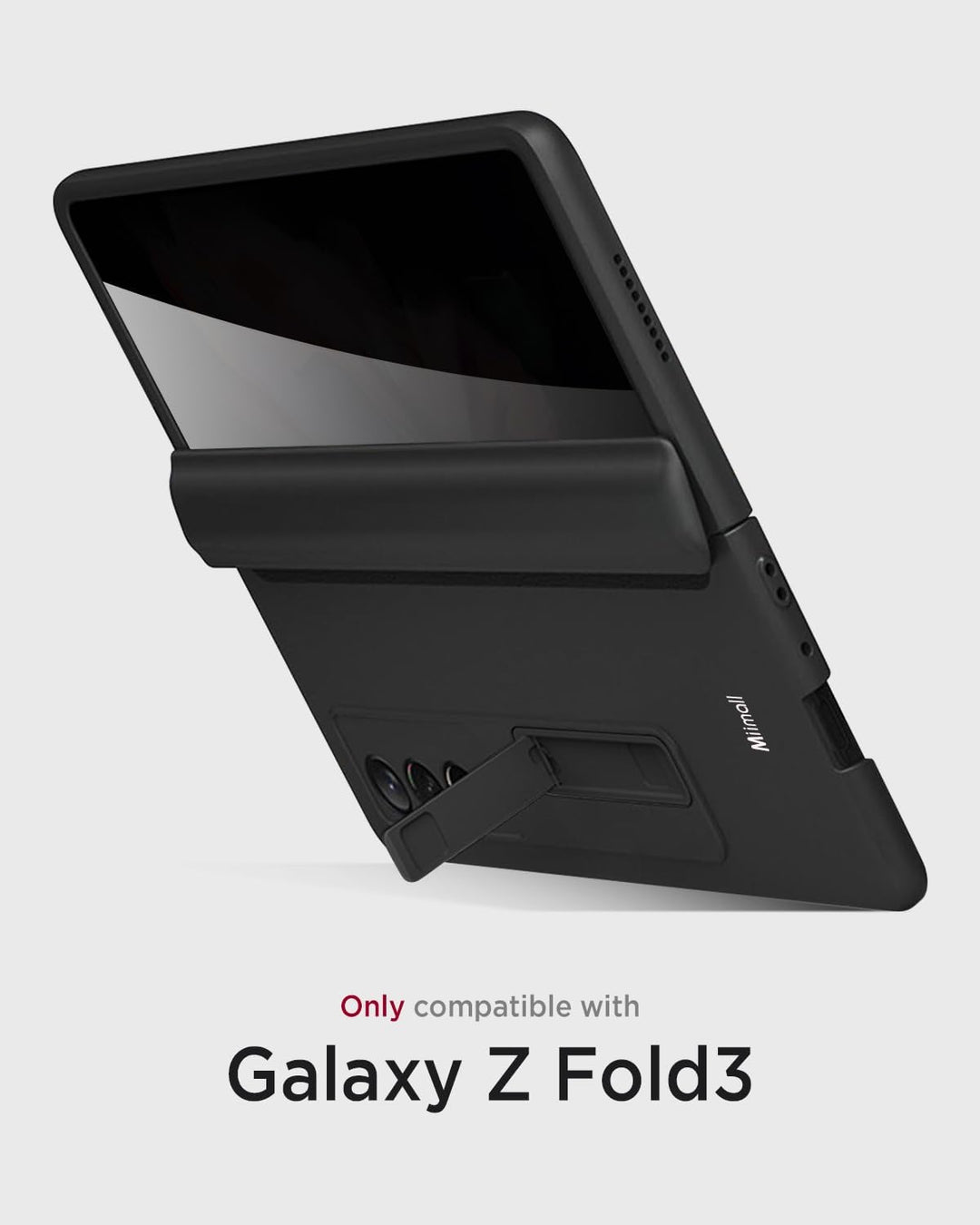 Miimall Kompatibel mit Samsung Galaxy Z Fold 3 Hülle mit Displayschutz Anti-Peeping+Magnetischer Sch