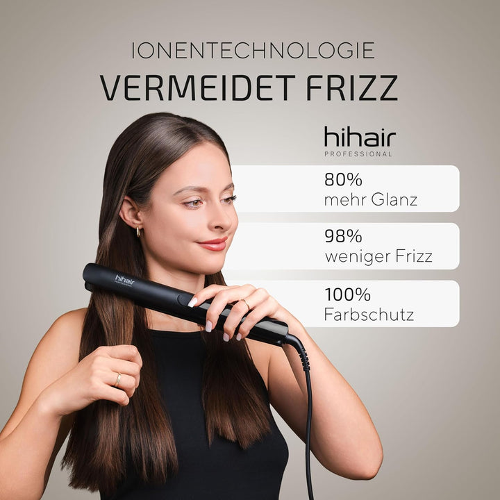 Glätteisen – Für weniger Frizz & schonendes Styling – 100 Tage risikofrei testen – Mit LCD-Display &