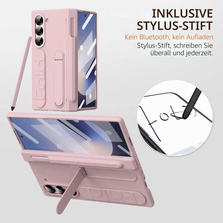 NINKI für Samsung Galaxy Z Fold 5 Hülle mit Displayschutz Samsung Fold 5 Hülle mit Stift Halter Gala