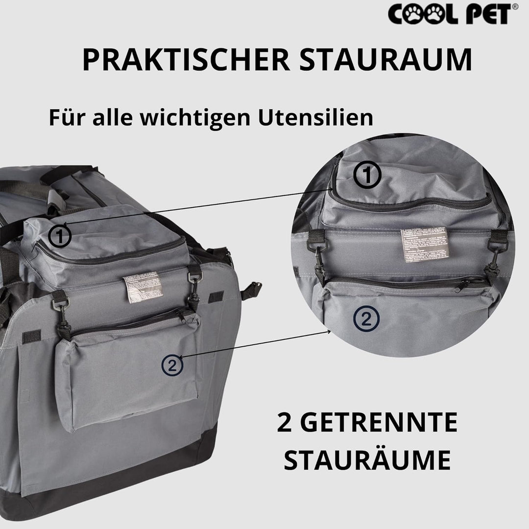 Hundetransportbox 102 * 69 * 80cm, Autobox, Hundetasche, Hundebox, Faltbare Transportbox, Box für Hu