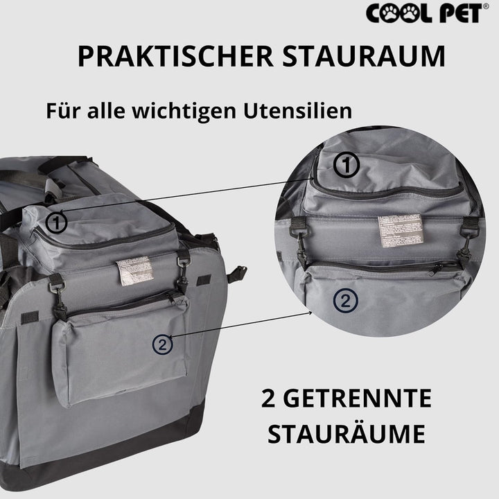Hundetransportbox 102 * 69 * 80cm, Autobox, Hundetasche, Hundebox, Faltbare Transportbox, Box für Hu