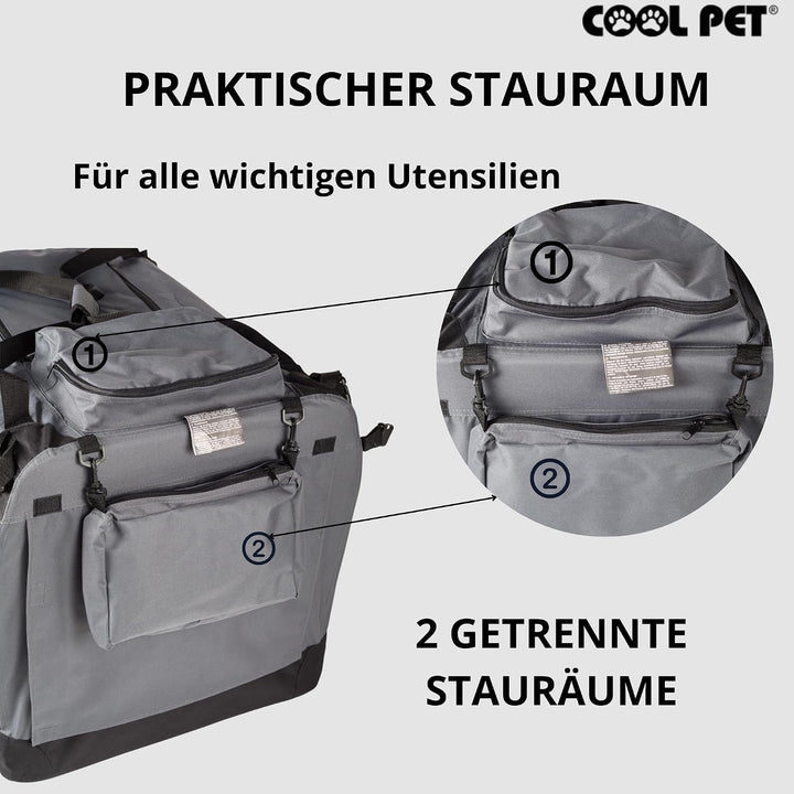 Hundebox 122 * 79 * 91cm 4XL, Hundehütte,Box für Hund, Transportbox, Box für Katze (grau), grau