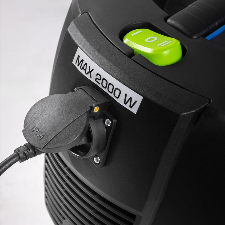 Högert Technik – Nass- und Trockensauger 30 L mit automatischer Filterreinigung, Funkfernbedienung,