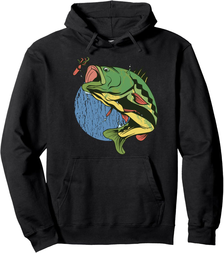 Vintage-Design für Angler und Angler Pullover Hoodie