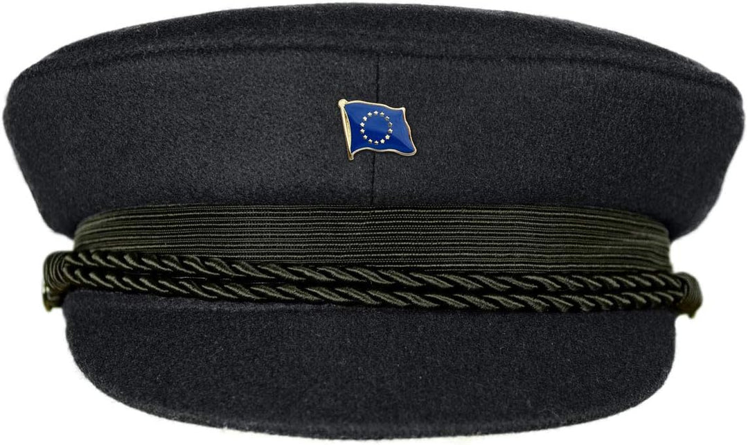 MADSea Elbsegler Premium Tuch mit Flaggenpin Europa schwarz Pin, Grösse:63, Pins:Europa