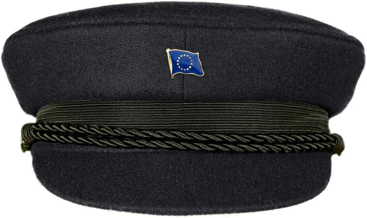 MADSea Elbsegler Premium Tuch mit Flaggenpin Europa schwarz Pin, Grösse:63, Pins:Europa