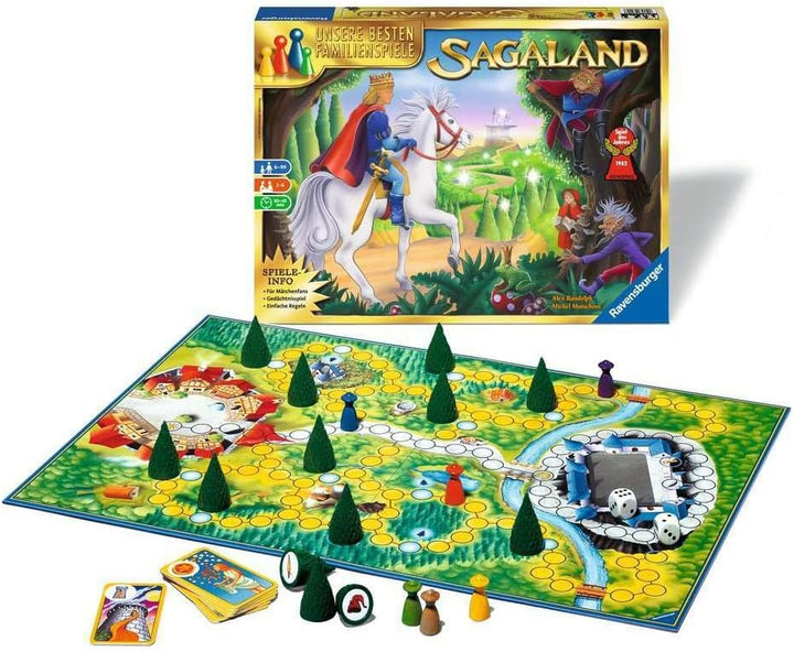 Ravensburger 26424 - Sagaland - Gesellschaftsspiel für Kinder und Erwachsene, 2-6 Spieler, ab 6 Jahr