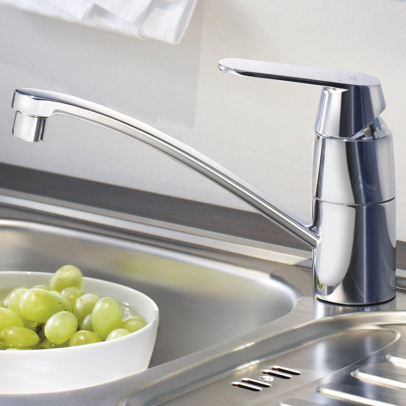 GROHE Eurosmart Cosmopolitan Küchenarmaturen Einhand-Spültischbatterie (DN 15, flacher Auslauf) chro