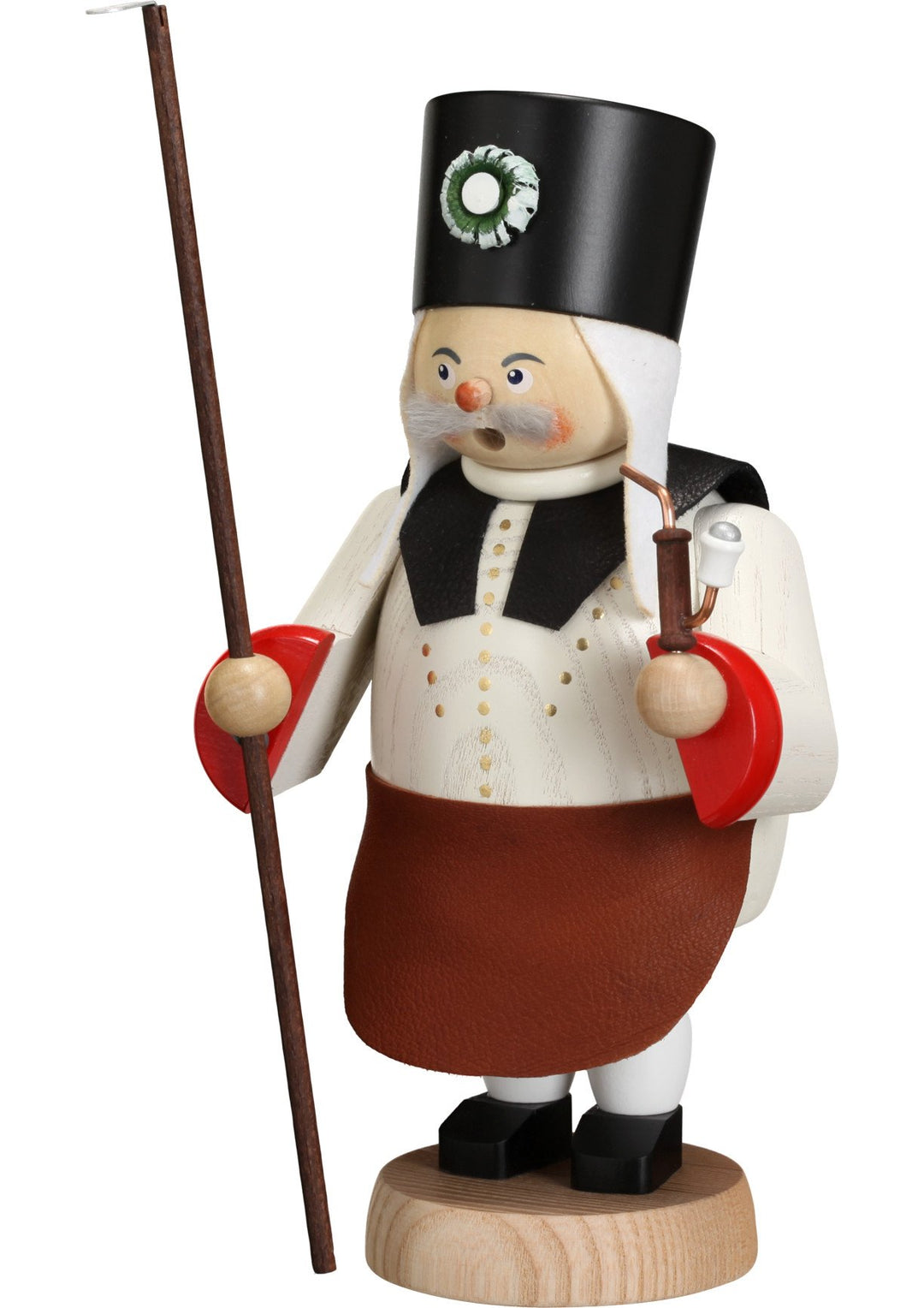 Seiffener Volkskunst | Räuchermännchen Erzgebirge | Gemütliche Typen 21 cm | Räucherfigur | Erzgebir