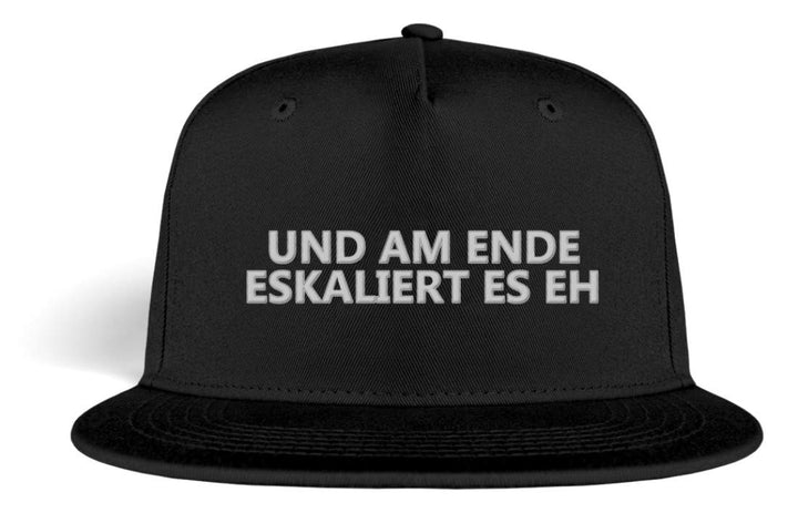 Galeriemode Und am Ende eskaliert es eh Basecap - Kappe -Einheitsgrösse-Schwarz