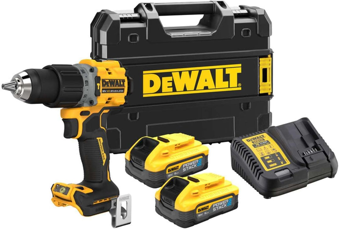 Dewalt DCD805H2T-QW Schlagschrauber 18 V 2 Akkus Powerack 5 Ah
