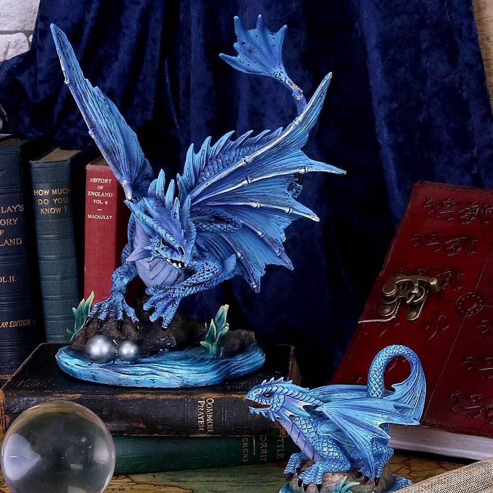 Nemesis Now Anne Stokes Wasserdrache für Erwachsene, 31 cm, Kunstharz, Blau