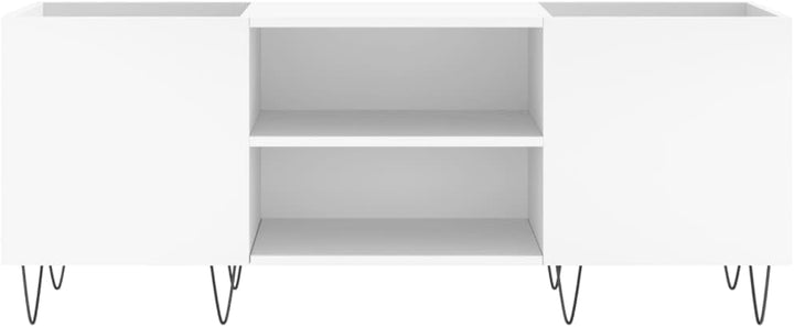 vidaXL Plattenschrank Weiss 121x38x48 cm Holzwerkstoff, Weiss 1
