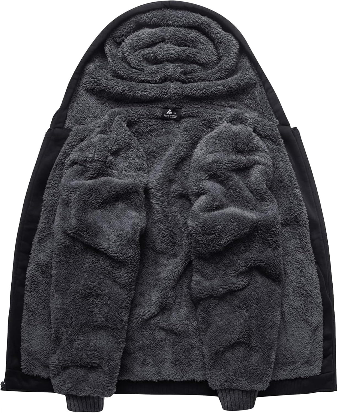 SwissWell Herren Fleecejacke Full Zip Kapuzenjacke Winter Sweatjacke mit Kapuze Gefütterte Hoodie Mä