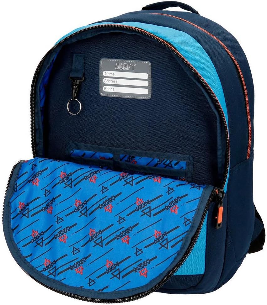 Adept 90923N1 Power Laptop-Rucksack mit Trolley Blau 32x42x16 cms Polyester 15,6" 21.5L Rucksack 42