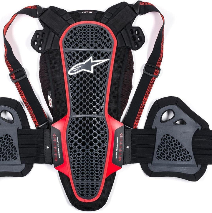 Alpinestars 1 KR-Cell Motorrad-Rückenprotektor (XL) Schwarz, Schwarz