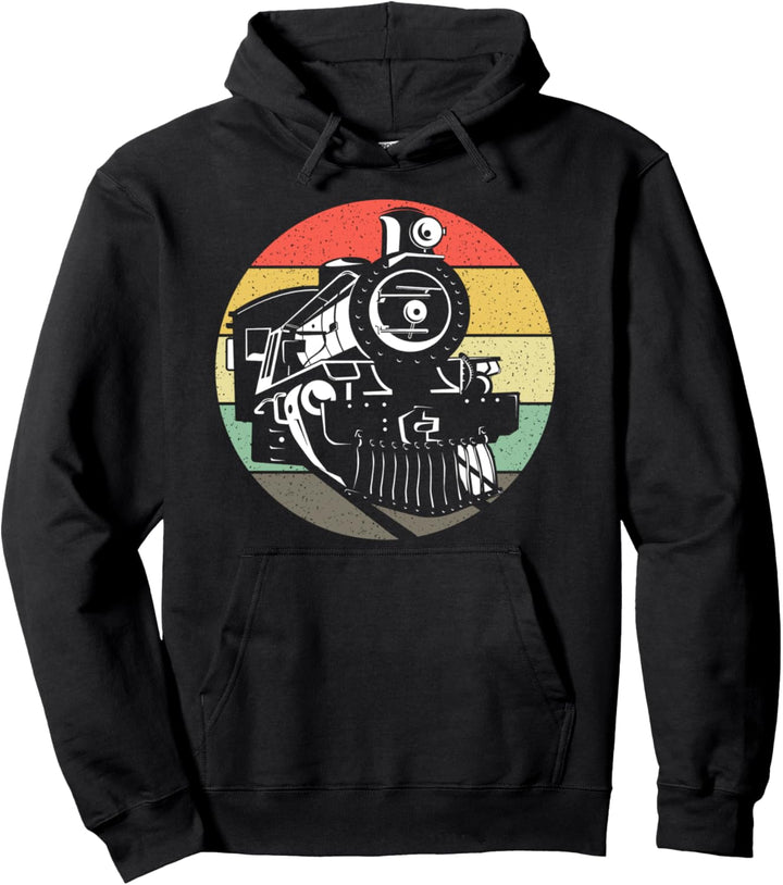 Dampflog Vintage Zug Pullover Hoodie