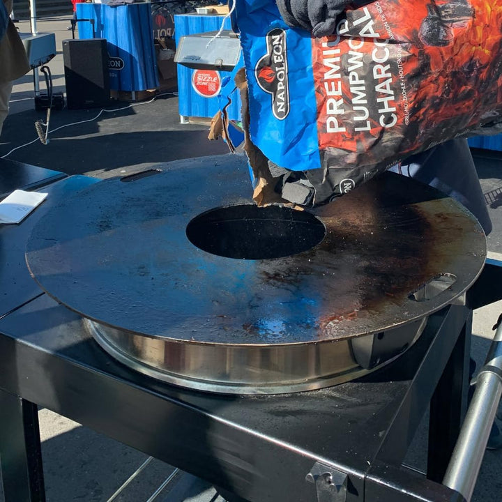 Napoleon Feuerplatte für Ø47cm und Ø57cm Plancha Grillplatte Holzkohle Kugelgrills auch geeignet für
