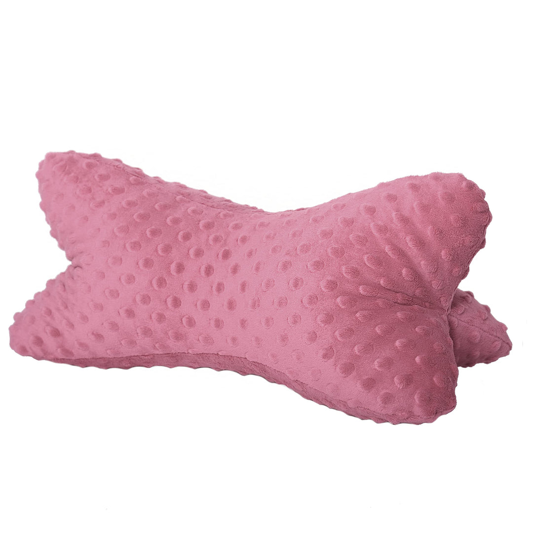 Dr. Berger Leseknochen Nackenrolle Lesekissen 40x18 cm Minky Design - 380g Baumwolle extra flauschig