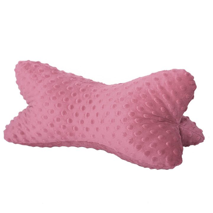 Dr. Berger Leseknochen Nackenrolle Lesekissen 40x18 cm Minky Design - 380g Baumwolle extra flauschig