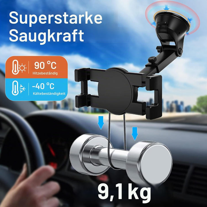 woleyi Universeller Auto Tablet Halter, 3-in-1 Tablet & Handy Autohalterung Armaturenbrett Windschut