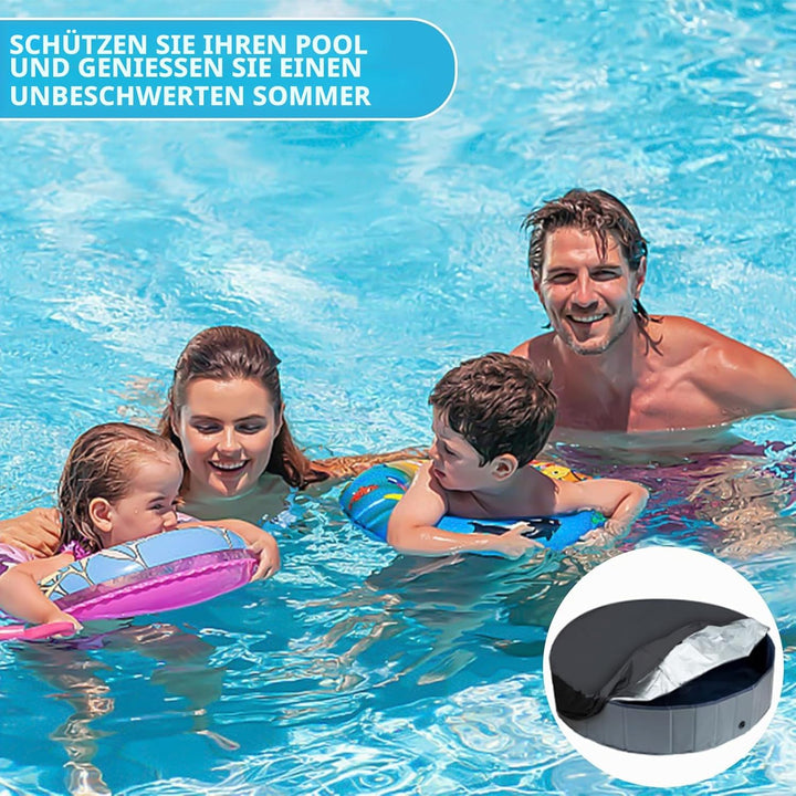 φ366cm Runde Poolabdeckung Hundepool Kinderpool Schutzabdeckung Schwimmbad Schutzabdeckung Pool Abde