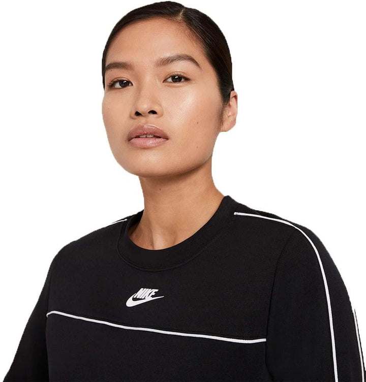 Nike Damen Sw Mlnm Essntl Langarmshirt L Black/White, L Black/White