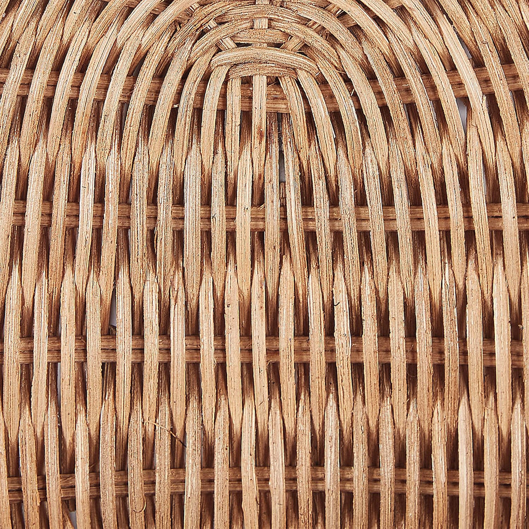 Wanddekoration Rattan Apfelform natürlich/beige 40 cm Boho Kinderzimmer Makonde