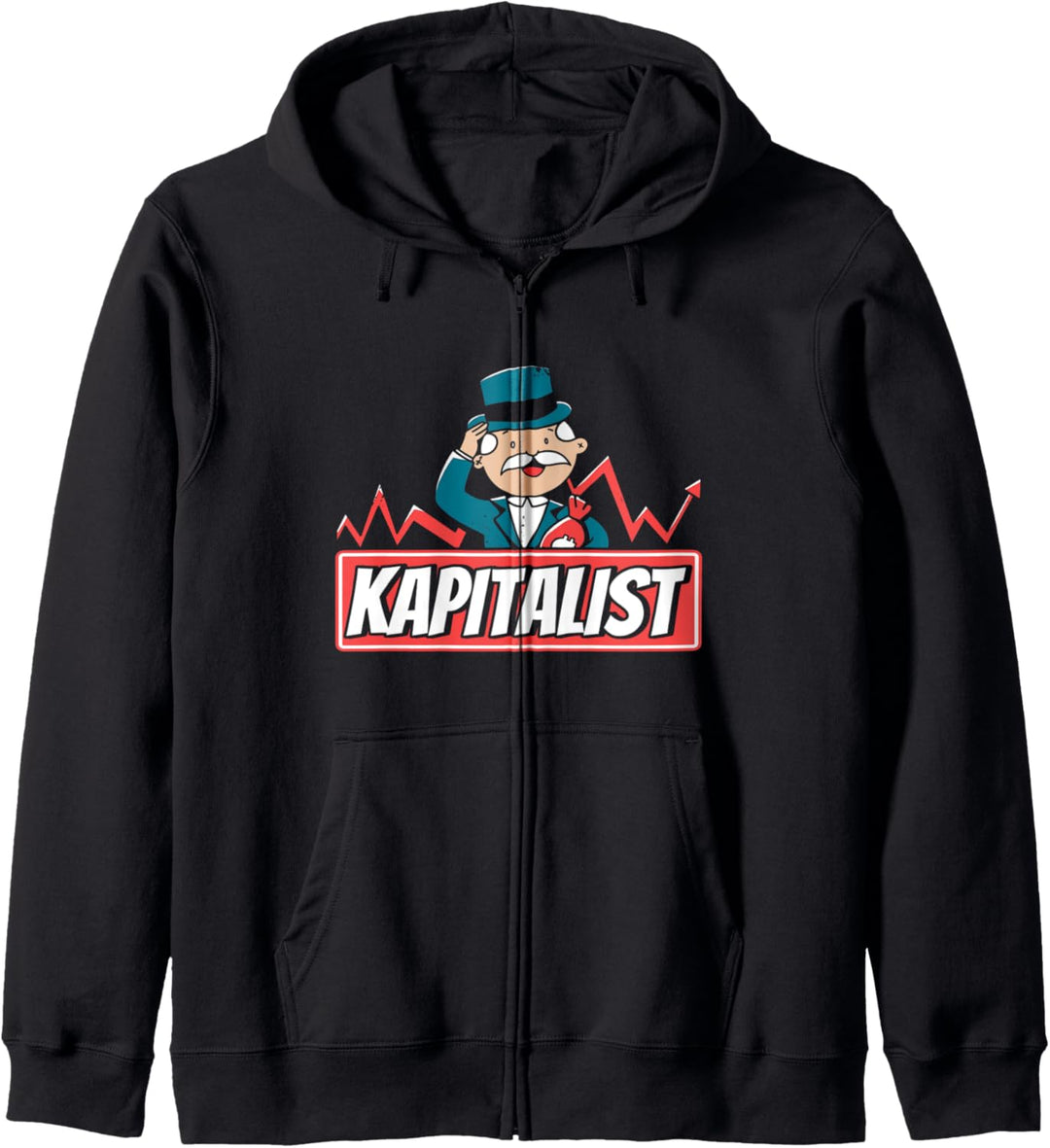 Kapitalist Kapitalist Trader Aktien Kapitalismus Kapuzenjacke