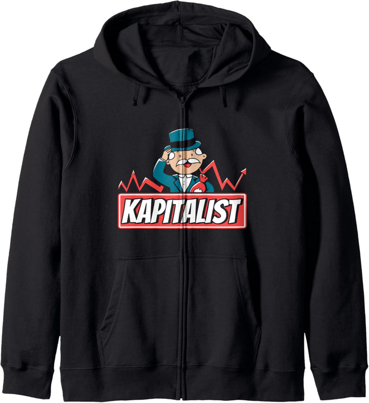 Kapitalist Kapitalist Trader Aktien Kapitalismus Kapuzenjacke