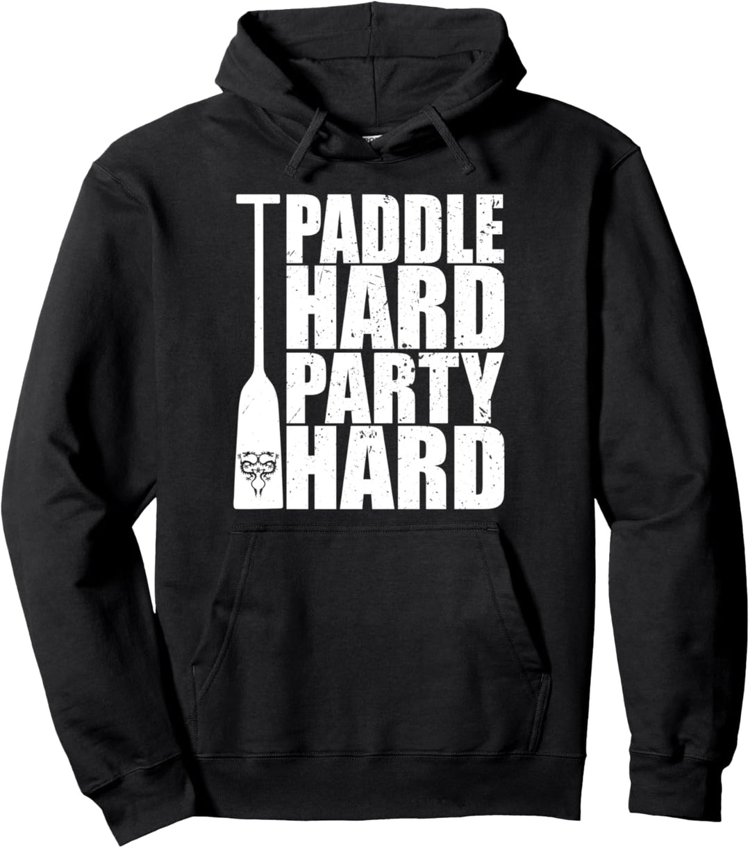Drachenboot - Paddle hard Party hard für Paddler Pullover Hoodie