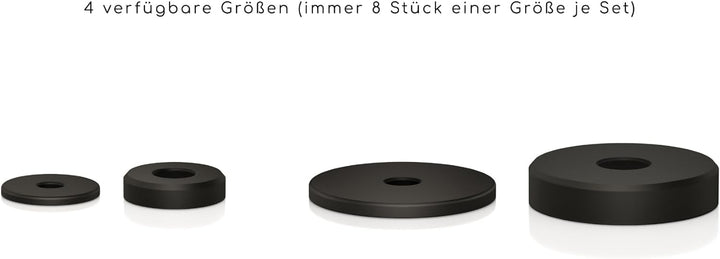VIABLUE Absorber SOFTPADS UFO XL Top * Ø 55 * Höhe 4,4 mm * 8 Stück/Set * Resonanzdämper * Shock Abs