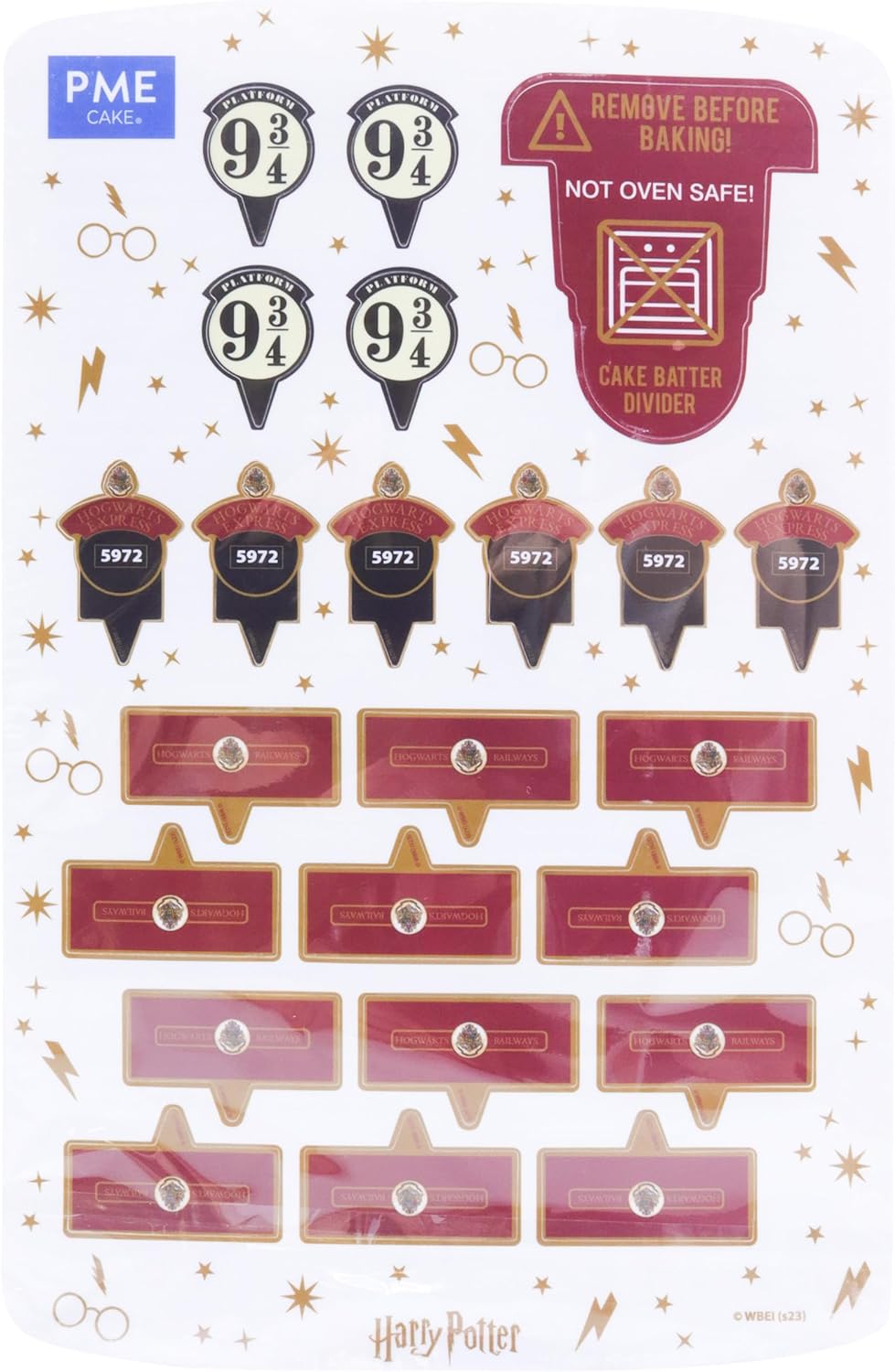 PME Harry Potter Kuchenbackform, 3er-set, Hogwarts Express Zug